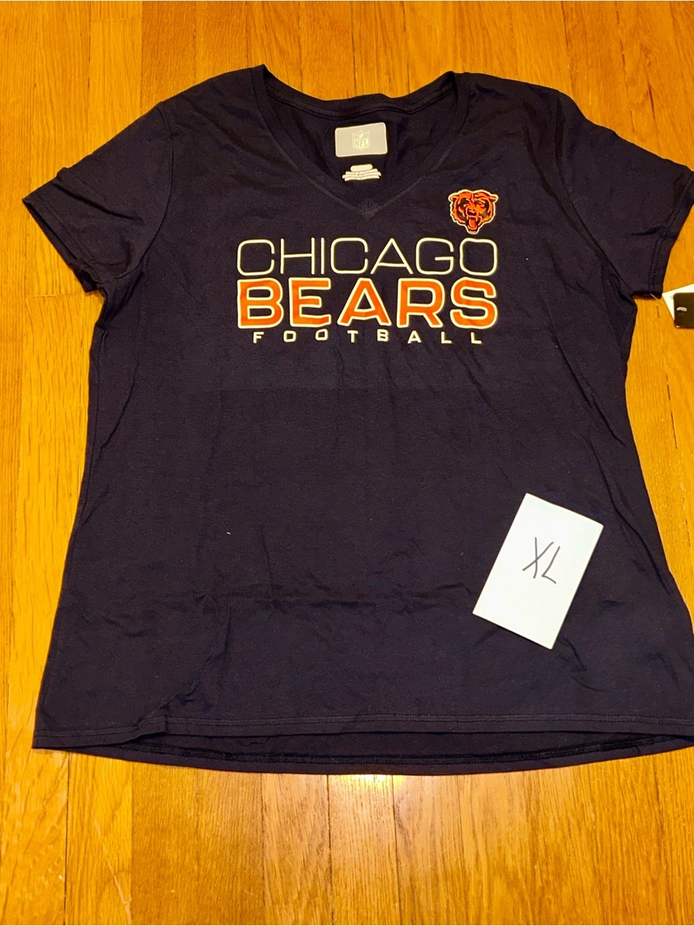 Chicago Bears Navy Logo Tee Women’s XL NWOT